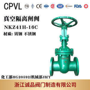 Vannes d'isolation NKZ41H-16 DKZ41H, pneumatiques/électriques, en acier moulé sous vide/acier inoxydable, pour milieux aqueux à haute température - Product Image 4