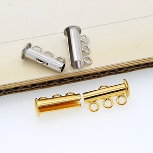 Liwan Plaza Jewelry Wholesale Gold Rhodium Plated S925 Silver Multi Row Connector Clasp for DIY Women Bracelet Necklace - Product Image 4
