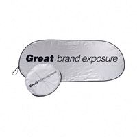 Pare-soleil de voiture personnalisé avec logo, nouveau design, promotionnel, avec pochette, pare-soleil pliable pour voitures