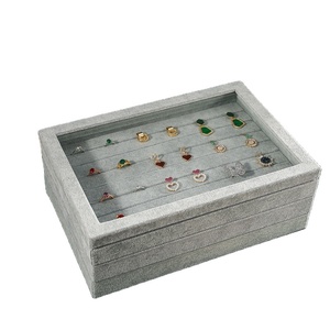 Three layer jewelry box customized logo