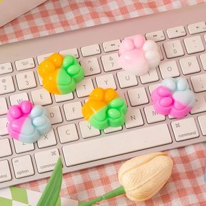 ของเล่นแมวหลากสีสัน ยี่ห้อจินคาน ของเล่นบีบคลายเครียด มีเสียงดนตรี ของขวัญชิ้นเล็กๆ ของเล่นแปลกใหม่ ขายส่ง ของเล่นรูปอุ้งเท้าแมว - Product Image 3