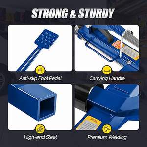 แม่แรงยกรถแบบ Heavy Duty สำหรับซ่อมตัวถังรถยนต์และยาง พร้อมอุปกรณ์เคลื่อนย้าย - Product Image 4