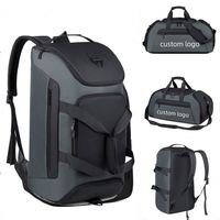 Sac de voyage Oxford imperméable avec logo personnalisé, grande capacité, sac à dos de voyage en plein air, sac de sport portable pour hommes