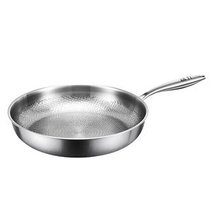 Sartenes Antiadherentes de 26/28/30 cm, Grado Alimenticio, para <span class=keywords><strong>Cocina</strong></span>, Gruesas, Sin Recubrimiento, para Saltear y Freír - Product Image 3