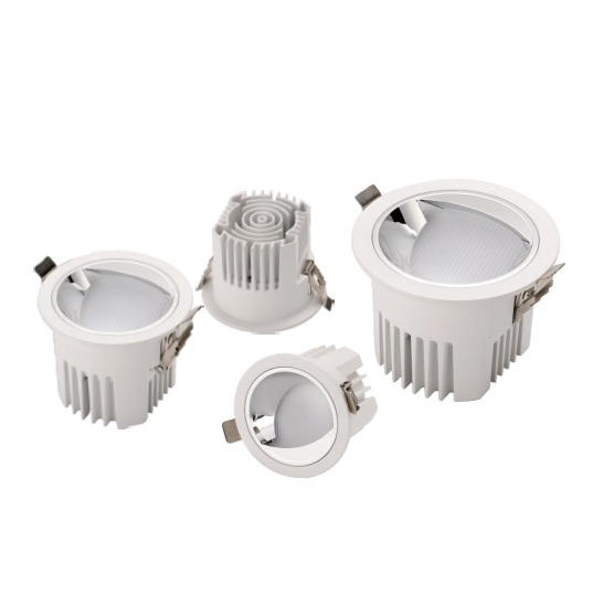 IP65 Anti Glare COB LED Downlight Dimmable Aluminum Recessed Ceiling Light 10W 15W 25W 30W