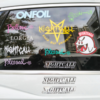Autocollants de voiture personnalisés de haute qualité, transfert, dorés brillants, découpés, pour vitres de voiture, imperméables et résistants aux UV