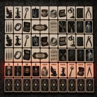 Jeu de tuiles de mahjong de style américain pour les amateurs de jeux de table