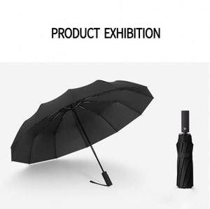 Paraguas Plegable Automático de 3 Secciones para Mujer, Resistente al Agua, Viento y Sol, con Logotipo - Product Image 2