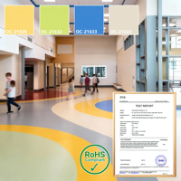 Rollo de Suelo Vinílico de PVC Directo de Fábrica, Económico, Impermeable, Antideslizante, para Hogar, Hospital, Centro Comercial, Proyectos de Interiores