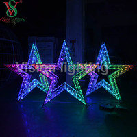 DMX512 3D disesuaikan Program IP65 penggunaan luar ruangan kualitas tinggi RGB lampu Motif Natal