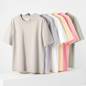 T-shirts unisexes de haute qualité, 100% coton, 240 GSM, blancs, personnalisables, impression de logo, t-shirts graphiques, t-shirts pour hommes, col rond, t-shirts amples - Product Image 2