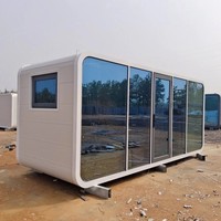 Maison préfabriquée de 4 chambres à coucher Maison Conteneur de luxe Dôme pour le glamping Maisons préfabriquées prêtes à l'emploi