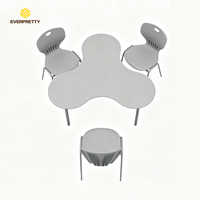 Ensemble de table et de chaises de formation pour étudiants, personnalisable en couleur, moderne, éducatif, ergonomique, durable