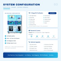 Distributeur automatique de glace et d'eau commerciale 180-450 kg/jour, machine à glaçons en cubes en libre-service, eau purifiée par osmose inverse 800 GPD, ensachage automatique