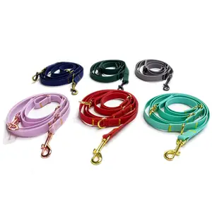 Wholesale High Quality Waterproof PVC Dog Leash Multi Function Biothane Dog Leash And Collar For Walking Dogs