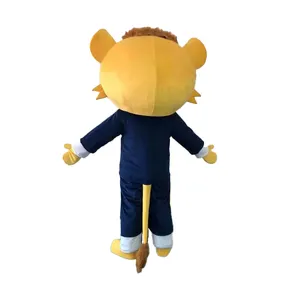 Custom Design Mascot Manufacturer OEM Soft Plush Mascot Costume Tiger Realistic Animal Cartoon Character Mascot Costumes