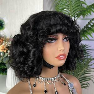 Perruque à franges SDD, perruque bouclée et volumineuse, prix de gros - Product Image 1