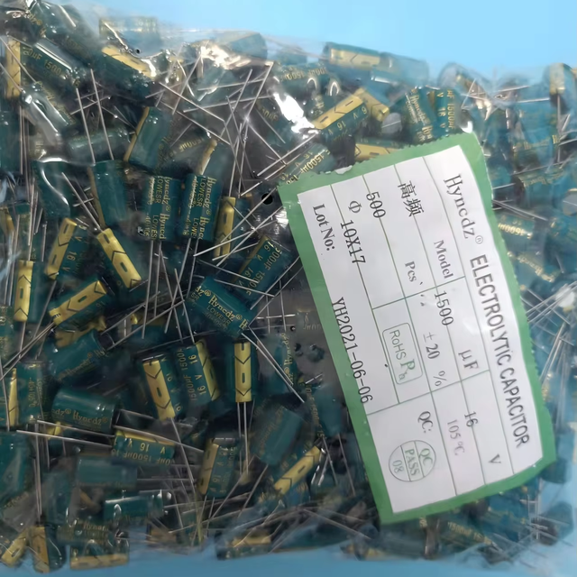 Domestic Electrolytic Capacitors 1500uF 16V 10*20