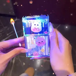 customized logo is welcome Lovely hello kitty melody cigarette cartoon box waterproof cigarette case with lighter