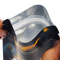 Sachets Mylar personnalisés imprimés, réutilisables, anti-UV, aluminisés, 3,5G, à fermeture éclair, pour emballage de produits