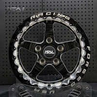 Jantes de course ISAL personnalisées en aluminium noir 5x127 6x139.7 8x170 Beadlock forgées pour Mustang, jantes de voiture pour passagers