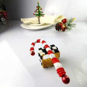 عيد الميلاد شجرة حلقات منديل منديل جديد تصميم الساخن بيع الزفاف الجدول الديكور حامل مناديل - Product Image 6