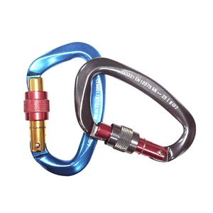 Mosquetón de aluminio con forma de <span class=keywords><strong>D</strong></span> para acampada, gancho de enlace rápido para exteriores, 6cm, precio competitivo - Product Image 3