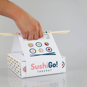 Custom Logo Disposable Biodegradable White Kraft Paper Card Board Lunch Food Takeout Take Away Packaging Sushi Togo Box