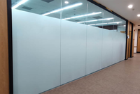 Cloison de séparation de bureau industrielle moderne décorative de haute qualité en verre trempé, mur rideau, couleur et forme personnalisées