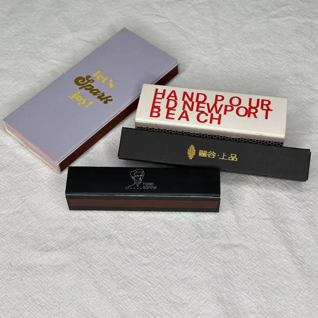 RSP logo personalizzato stampato sulla scatola corrispondenza pubblicitaria torte alberghi ristoranti in scatola partite per matrimoni esteso scatole di fiammiferi