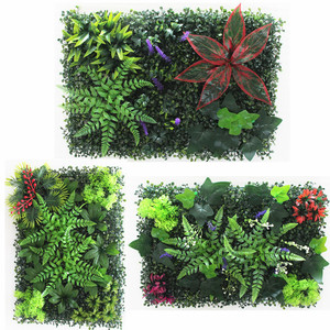 Cabeza de puerta de superficie de pared de plástico verde transfronterizo simulación de imagen biónica Pared de planta biónica para tiendas Pared de césped de planta falsa - Product Image 3