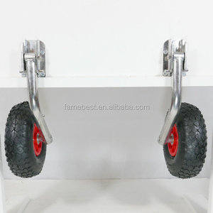 Ruedas de plataforma de popa de barco de acero inoxidable Rueda de espuma de PU negra Piezas y accesorios de capacidad de 300 libras - Product Image 5