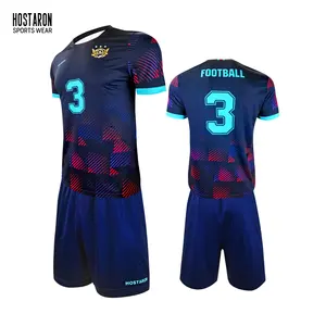 HOSTARON Wholesale Sports Uniform High Quality Custom Soccer Uniform In Cheap Price Soccer Jersey With Shorts Set