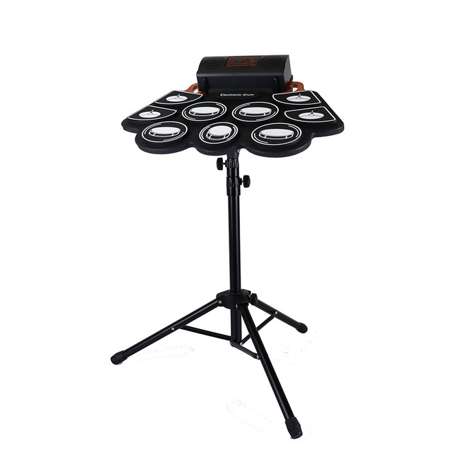 Electronic Drum Set 9 Pad Digital Drum Kit Portable Roll up Drum Pad for Kids Adults