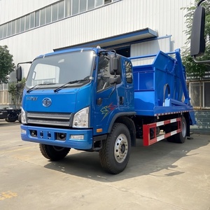 รถบรรทุกขยะ FAW 8CBM แบบมีเครื่องอัดและเก็บขยะ พร้อมระบบยกแบบโรลสกิป ขับเคลื่อน 4x2 เครื่องยนต์ดีเซลยูโร 3 แบบแขนหมุน - Product Image 5