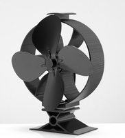 Ventilateur d'extraction silencieux Ecofan à 4 pales pour poêle à bois et à granulés, alimenté par la chaleur du foyer, pour usage intérieur en hiver
