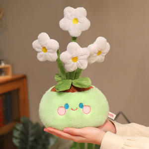 Simpatico peluche a forma di <span class=keywords><strong>narciso</strong></span> e narcisello, pianta in vaso, articolo decorativo creativo, regalo di compleanno, regalo di San Valentino - Product Image 2