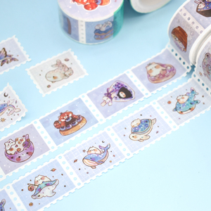 Tùy Chỉnh In DIY Bưu Chính Quà Tặng Gói Chết Cắt Tem Duy Nhất Hai Mặt Acrylic Nóng Chảy Washi Băng Băng Giấy Cho Độ Bám Dính - Product Image 6