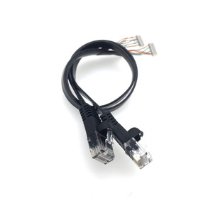 สายเคเบิลเครือข่ายอีเธอร์เน็ตแบบแบนคุณภาพสูง คลาส 5e คลาส 6 RJ45 แบบจัมเปอร์ UTP ถัก PVC สำหรับรถยนต์ - Product Image 2