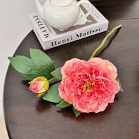 Bunga Peony Sutra Imitasi 2 Kepala Model Edge Burnt Grosir, Bunga Peony Buatan dalam Jumlah Besar untuk Dekorasi Interior Rumah, Pernikahan, dan Acara