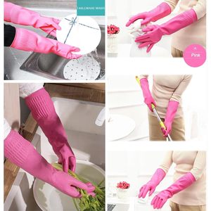 Guantes de Goma para Lavar Platos, 15 Pulgadas de Largo, Reutilizables, Impermeables, para Limpieza de Cocina - Product Image 4