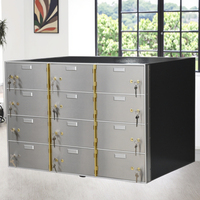 Hochwertiger Safe aus Edelstahl mit Schlüssels chloss Bank Vault Locker für sichere Aufbewahrung