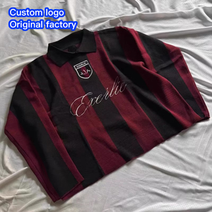 Maglione Personalizzato da Uomo, Jersey da Calcio con Ricamo di Lettere, Pullover Lavorato a Maglia, Maniche Lunghe Invernali, Maglione Jacquard, Abbigliamento in Maglia da Uomo - Product Image 1