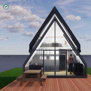 Chalet de diseño único de 30m2 con cama de Loft, cabaña prefabricada en el bosque, casa de Marco en España - Product Image 4