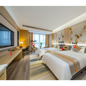 เฟอร์นิเจอร์ห้องนอนโรงแรมที่ทนทาน โซลูชั่นครบวงจรสำหรับตกแต่งห้องสวีทโรงแรม สำหรับโครงการก่อสร้างรีสอร์ทขนาดใหญ่ - Product Image 1