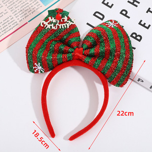 Diadema navideña de dibujos animados con cuernos de ciervo, accesorios para el cabello con diseño de árbol de Navidad, adecuados para que niños y niñas asistan a fiestas - Product Image 6