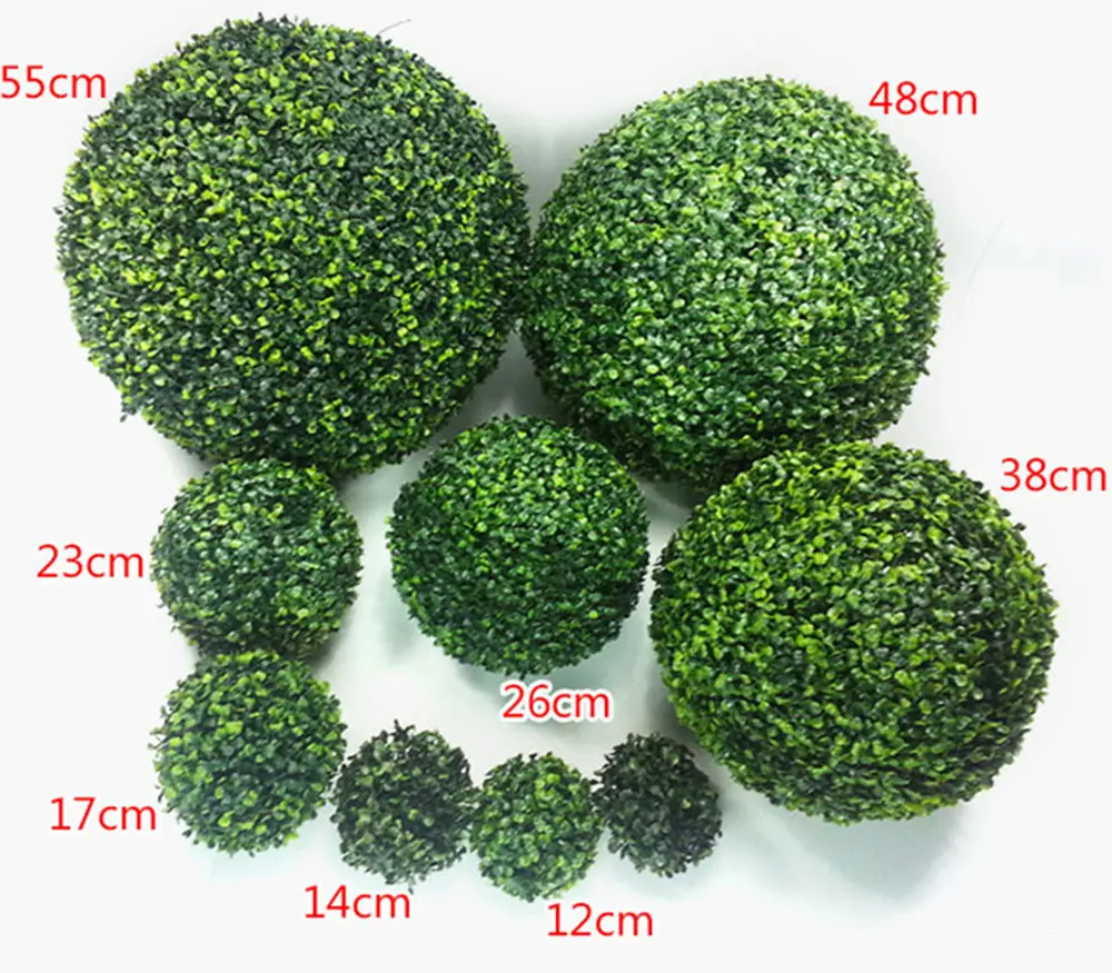 DREA Artificial Plant Topiary Ball Boxwood Decorative Balls for Garden Wedding and Home Decor Customized size