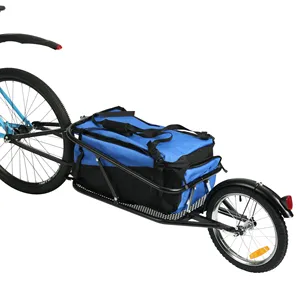 NEW AND LARGE One Wheel Cargo Trailer with waterproof bag Camping Tent Luggage Carry Transport 8002TN