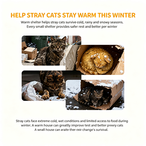Weatherproof <b>Outdoor</b> Stray <b>Cat</b> Shelter Insulated Waterproof Rainproof Enclosed Warm <b>Cat</b> <b>House</b> for Winter All Season Use - Product Image 6