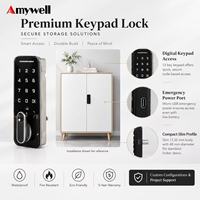 Serrure électronique intelligente AMYWELL en alliage de zinc pour tiroir, à combinaison, sans clé, avec mot de passe, étanche, pour hôpitaux et hôtels